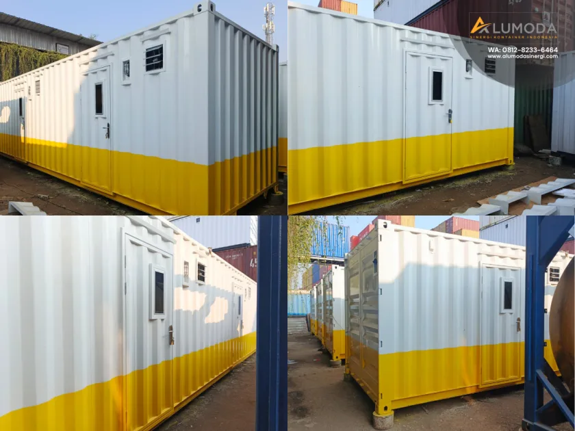 Sewa & Jual Container Portacamp 40 Feet Lengkap untuk Mess Proyek, Bulanan dan Tahunan