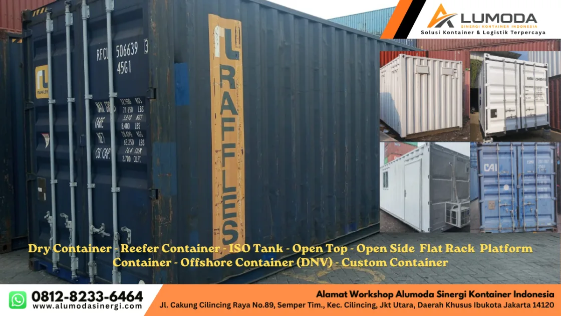 Update Harga Beli Container Bekas & Baru Standar ISO Ukuran 20 & 40 Feet