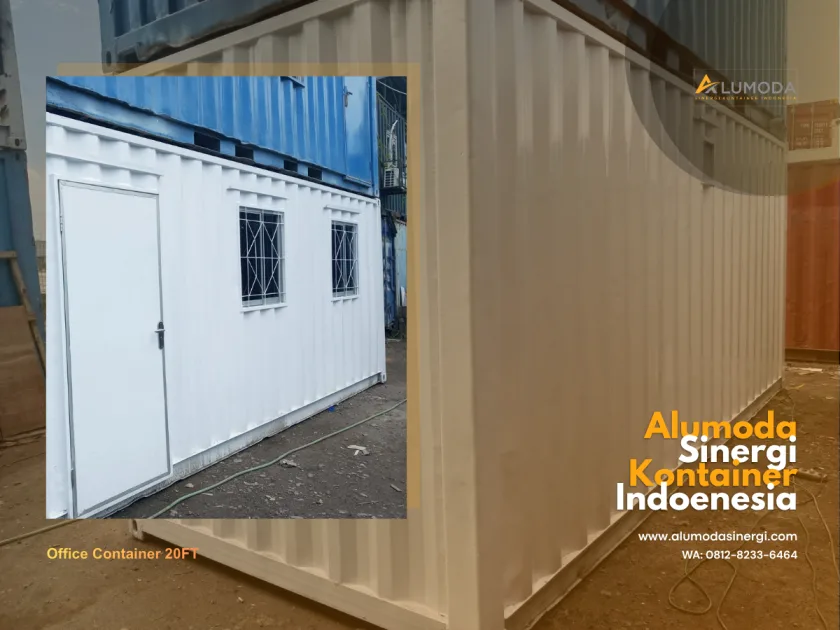 Container Office 20FT Compact untuk Kantor Lapangan Siap Pakai