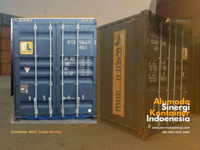 Container 40HC Cargo Worthy Bekas Berkualitas