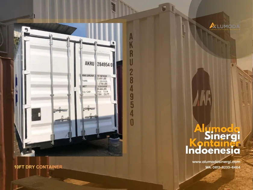 Container 10FT Dry Bekas Siap Pakai