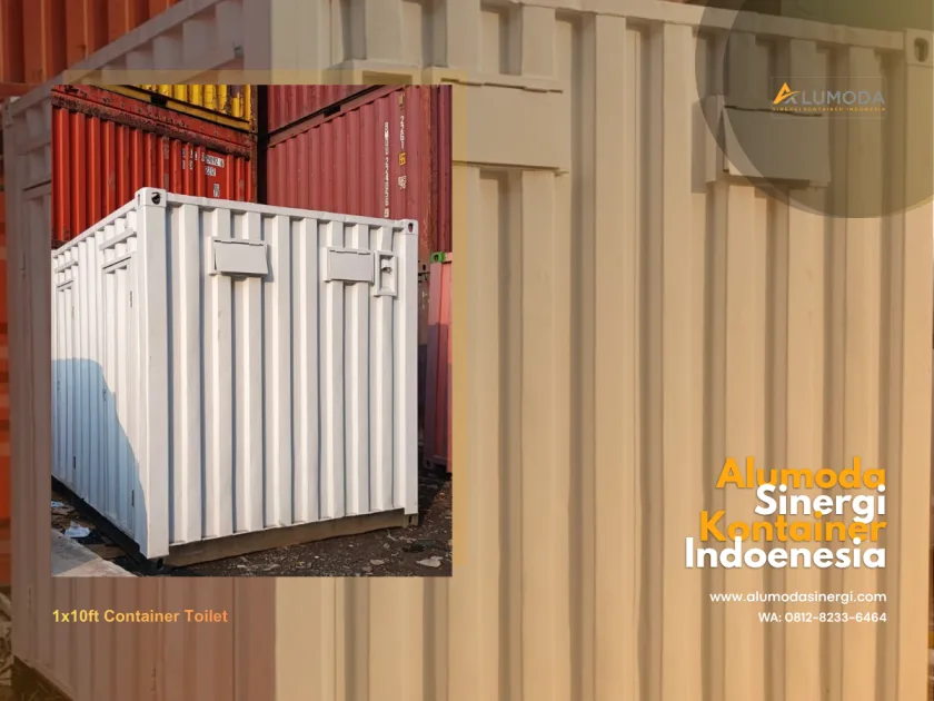 Container Toilet 10FT Portable Modern & Siap Pakai
