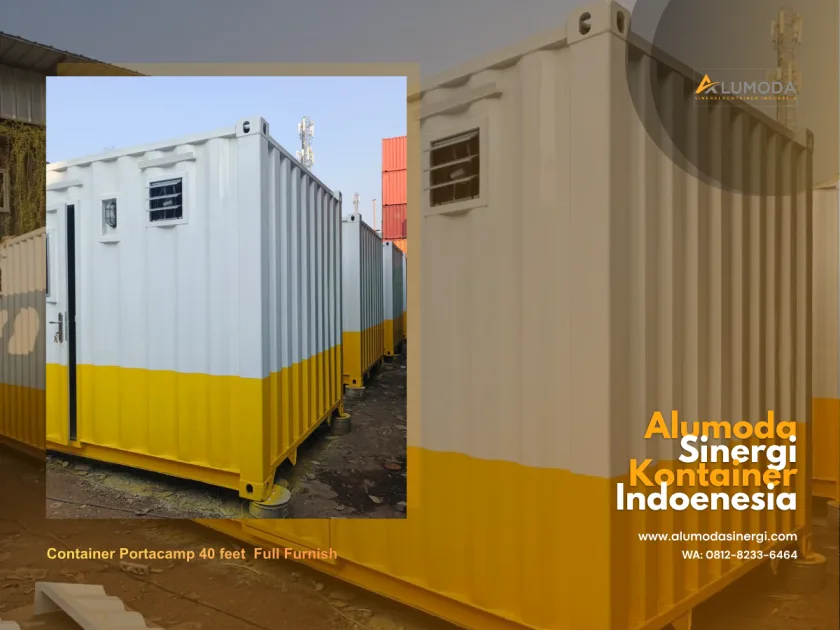 Jual  & Sewa Container Portacamp 40 Feet + Furnish